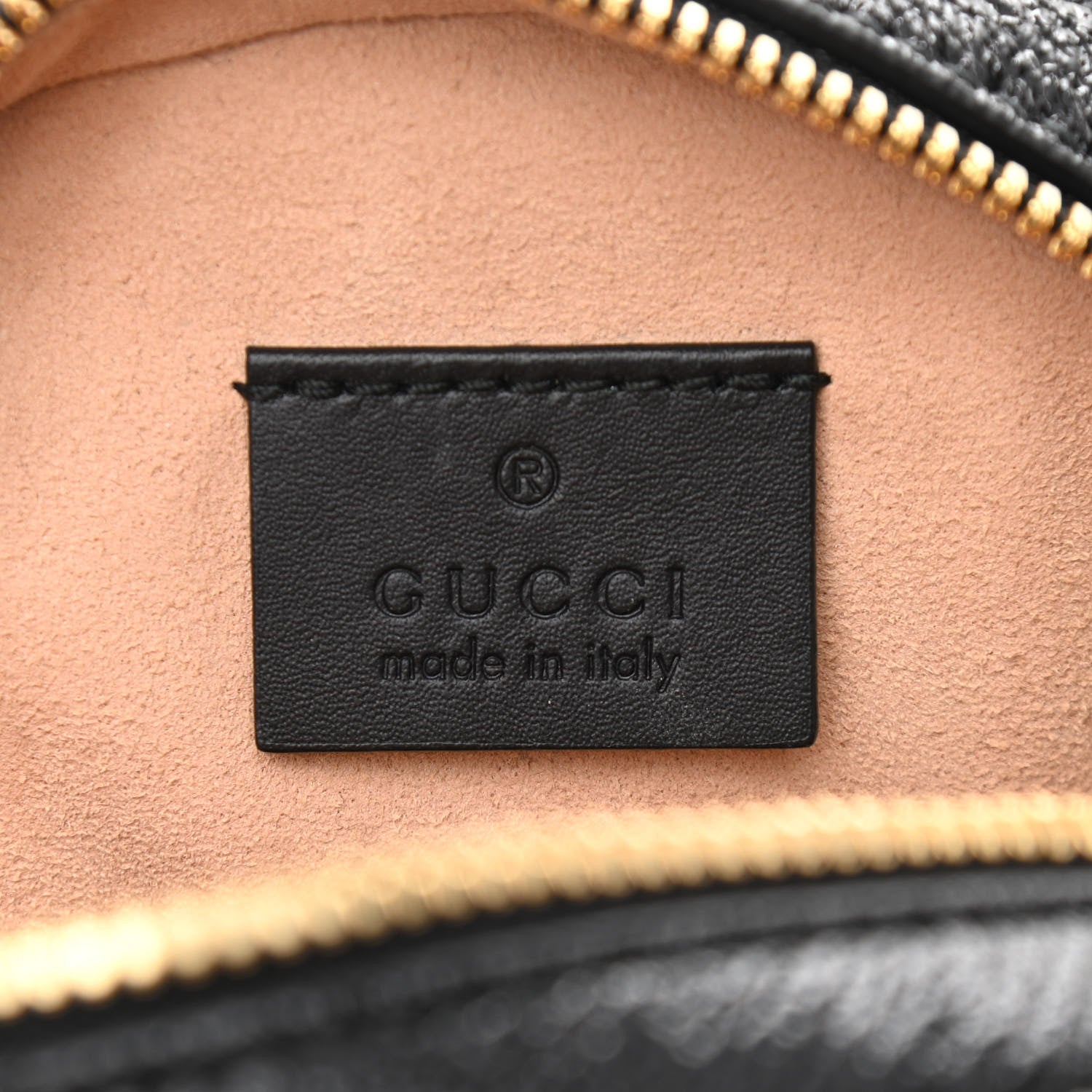 Gucci Suede Patent Web Mini Ophidia Round Shoulder Bag Nocciola Black 5 of 9