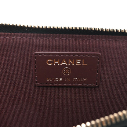 Chanel Caviar Quilted CC Zip Around Card Holder Black 6 of 8