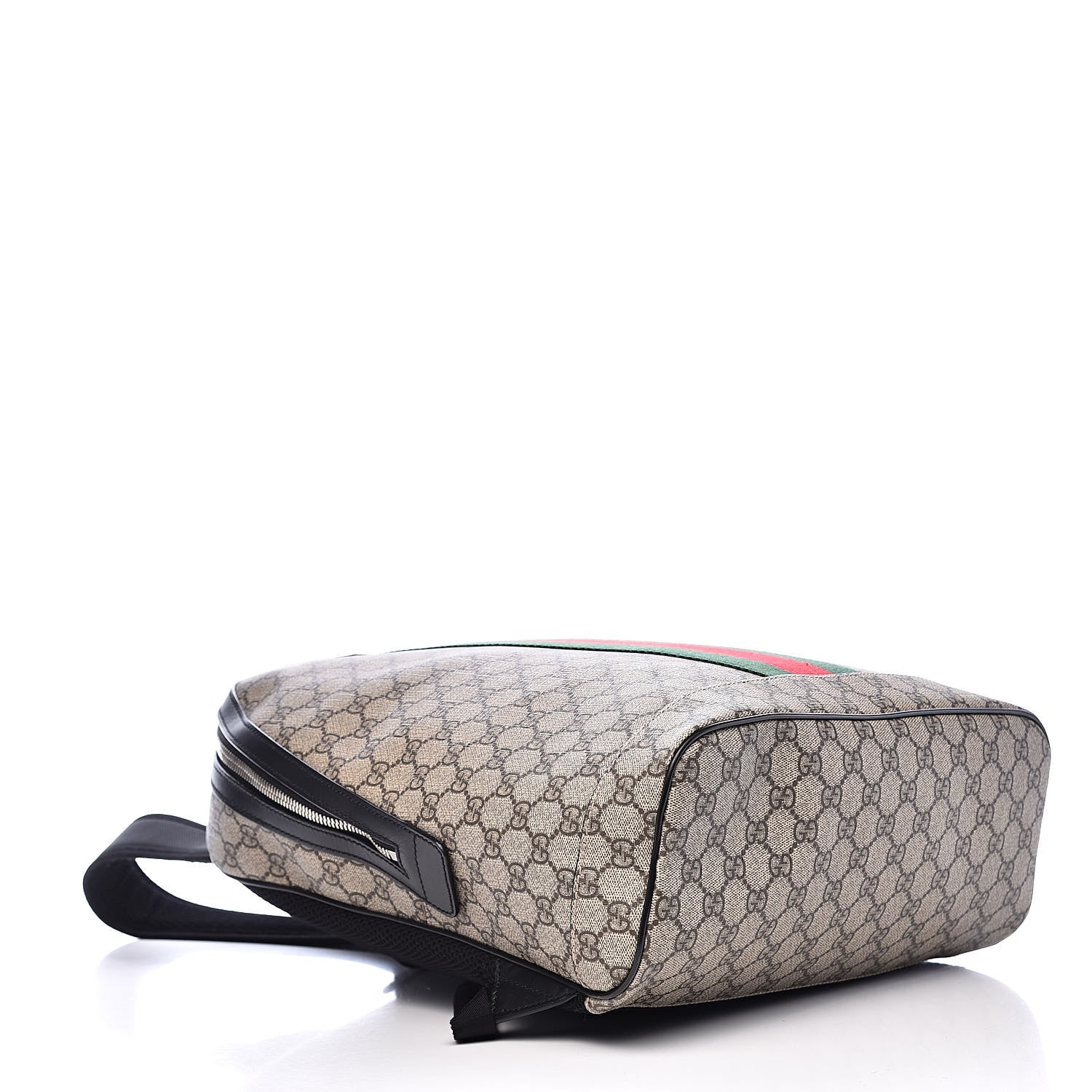 Gucci GG Supreme Monogram Web Dome Backpack Black 4 of 10