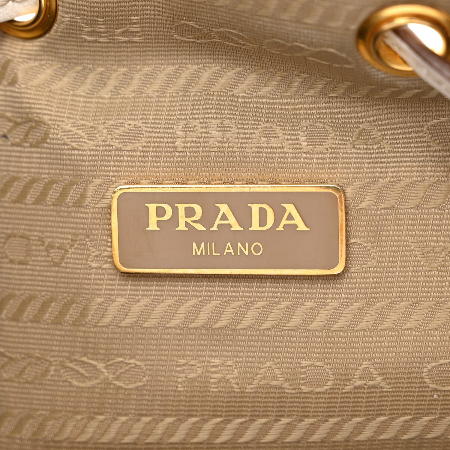 Prada Jacquard Logo Mini Bucket Crossbody Bag Corda Talco 7 of 15