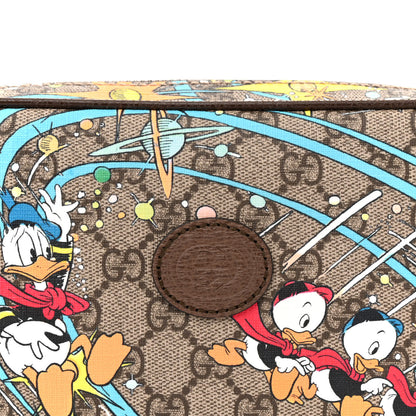 Gucci X DISNEY GG Supreme Monogram Donald Duck Small Interlocking G Belt Bag 90 36 Beige Multicolor New Acero 9 of 12