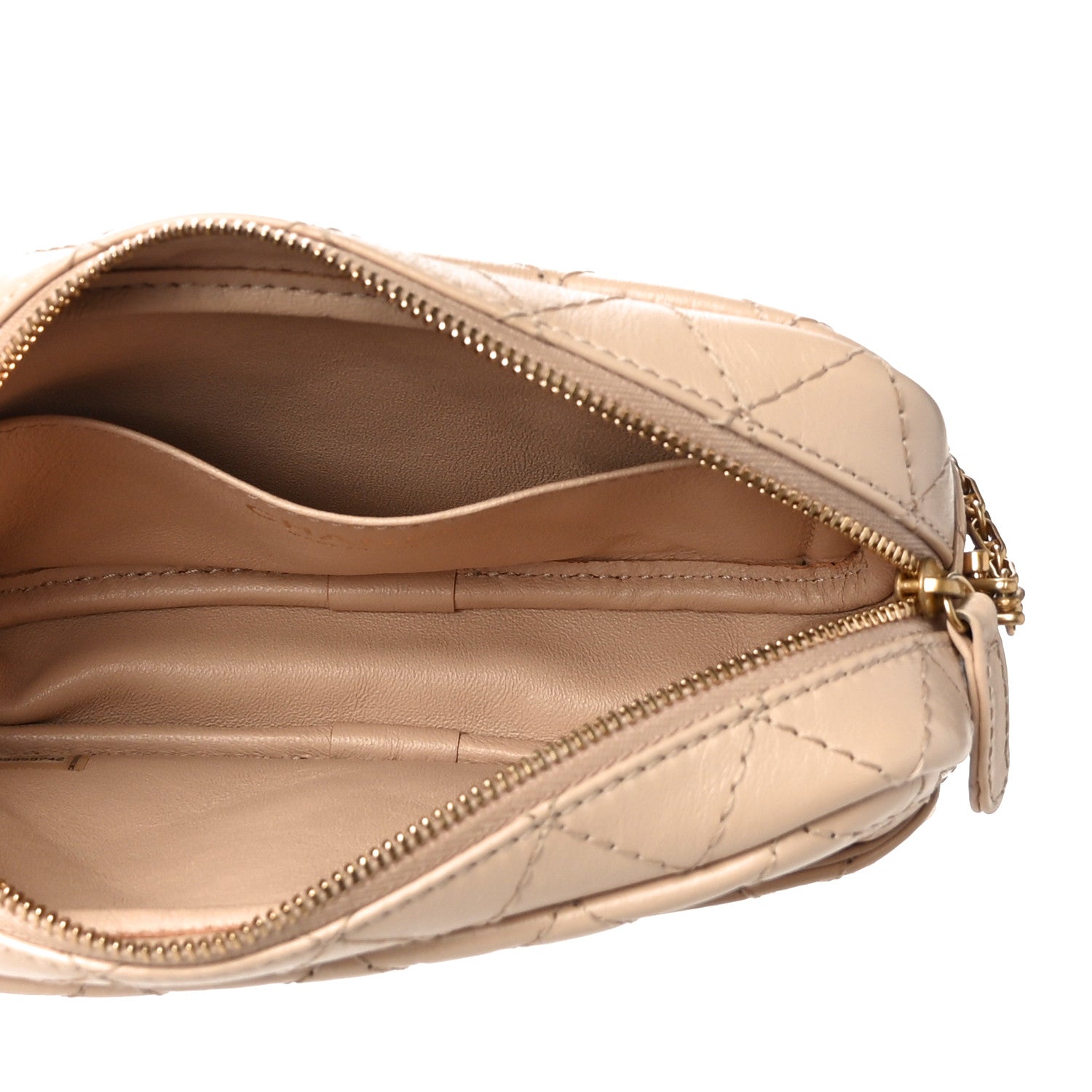Chanel Aged Calfskin Quilted Mini Reissue Camera Case Beige Clair 4 of 9