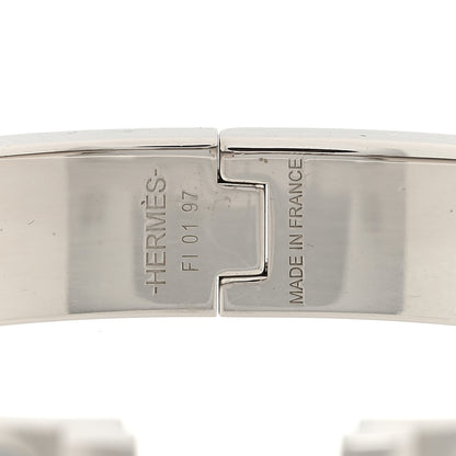Hermes Matte Enamel Narrow Clic Clac HH Bracelet GM Gris Clair 3 of 3