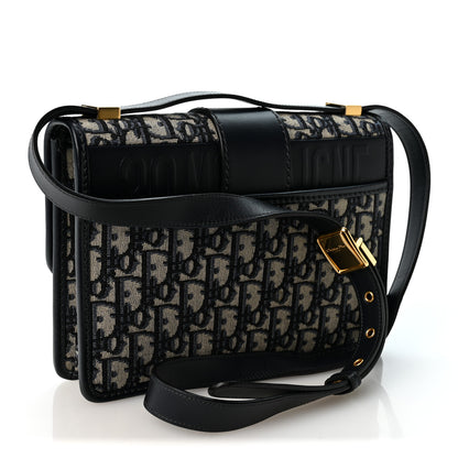 Christian Dior Oblique 30 Montaigne Flap Bag Blue 3 of 9
