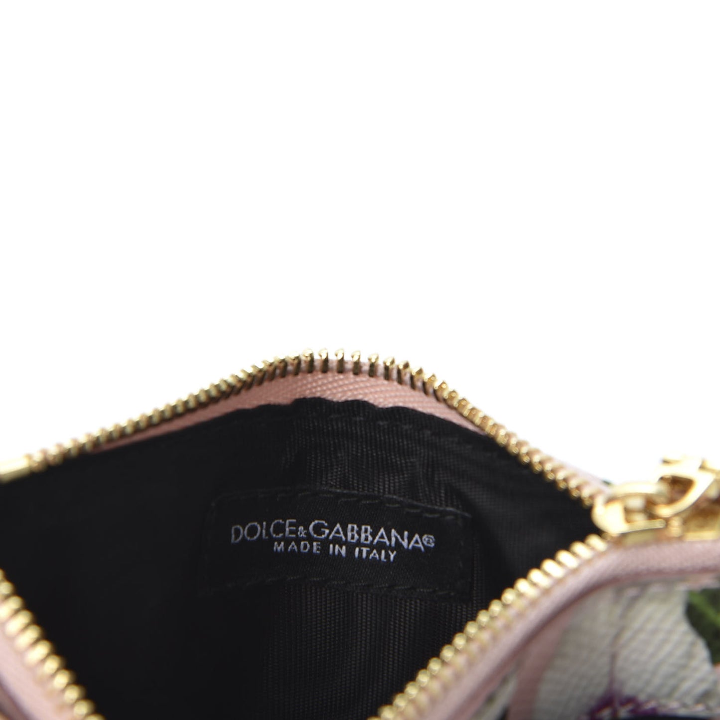 Dauphine Floral Print Zip Card Holder Multicolor