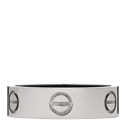 Cartier 18K White Gold 5.5mm LOVE Ring 55 7.25 3 of 5
