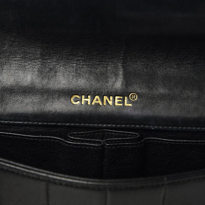 Chanel Lambskin East West Chocolate Bar Flap Black 6 of 15
