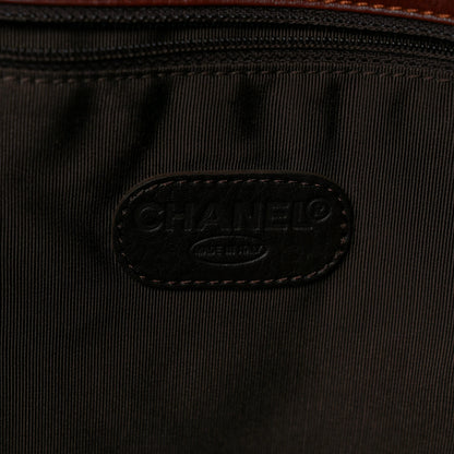 Chanel Lambskin Logo Messenger Brown 6 of 10