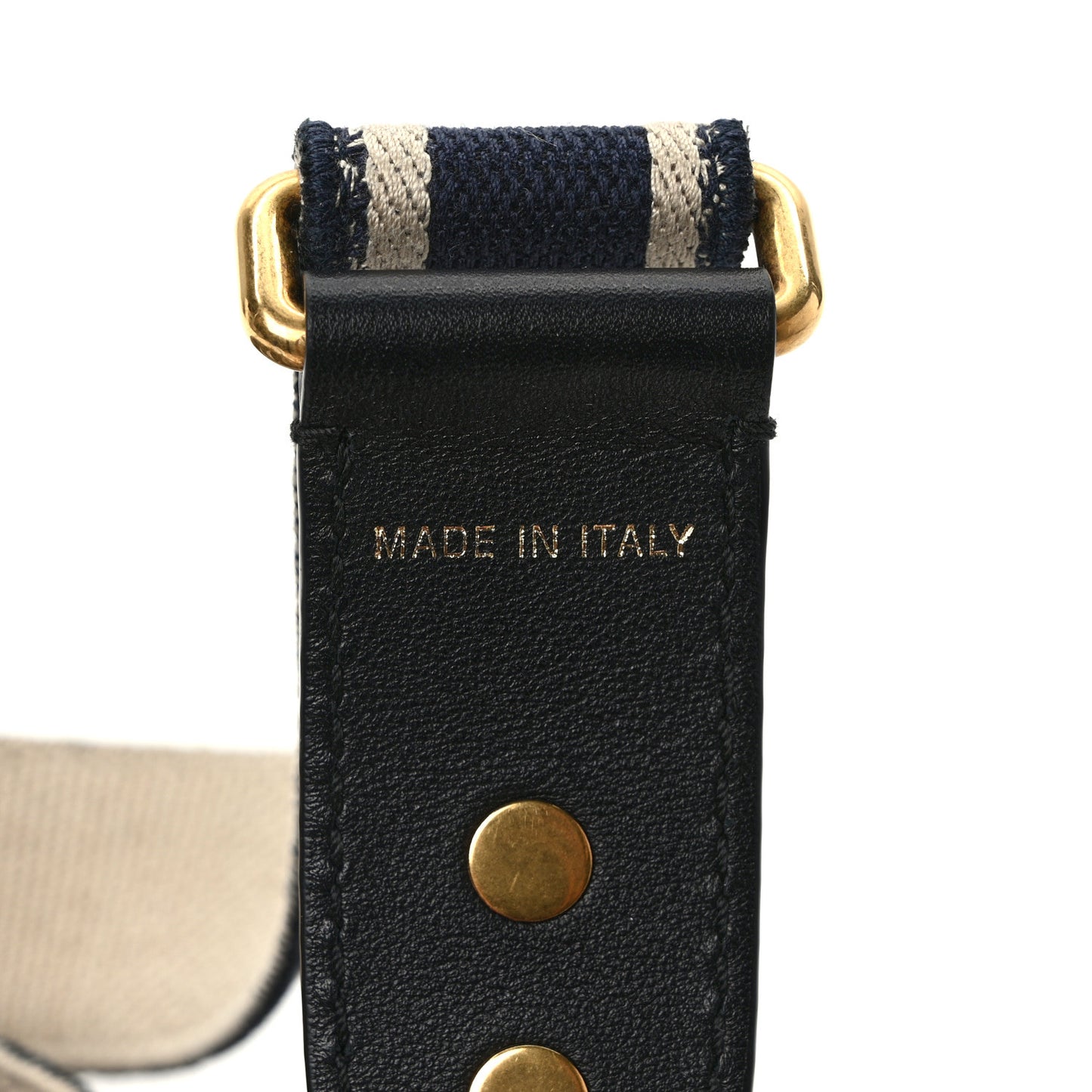 Canvas Embroidered Shoulder Strap Blue
