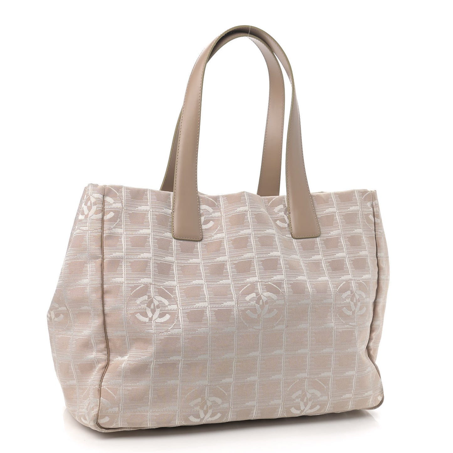Nylon Medium Travel Tote Beige