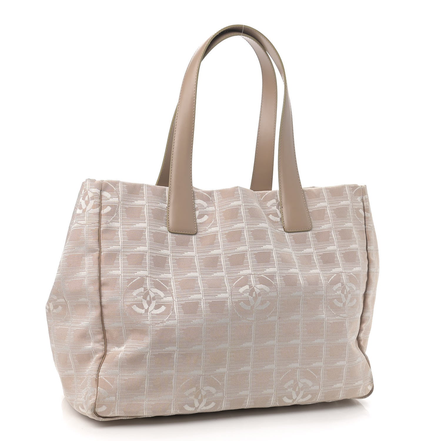 Chanel Nylon Medium Travel Tote Beige 2 of 9