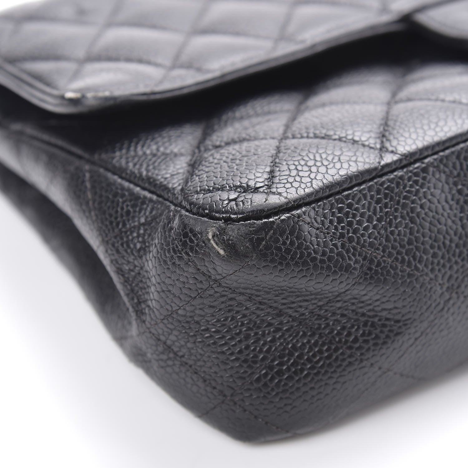 Chanel Caviar Quilted Medium Double Flap Black 9 of 23