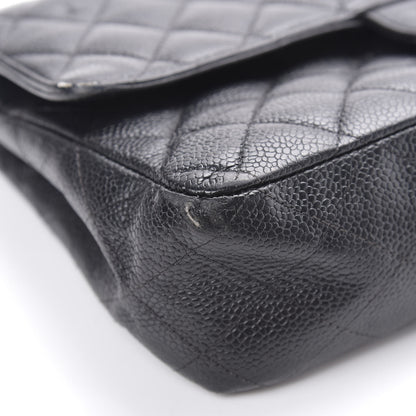 Chanel Caviar Quilted Medium Double Flap Black 9 of 23