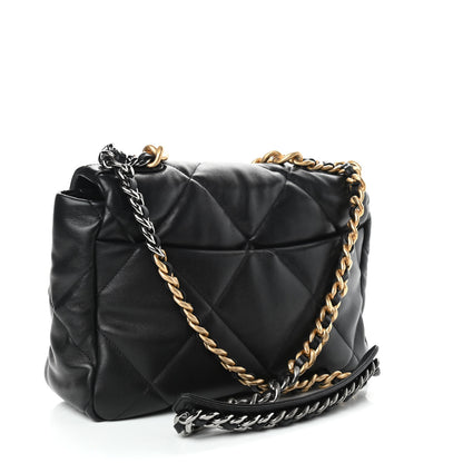 Chanel Lambskin Quilted Large Chanel 19 Flap Black 3 of 11