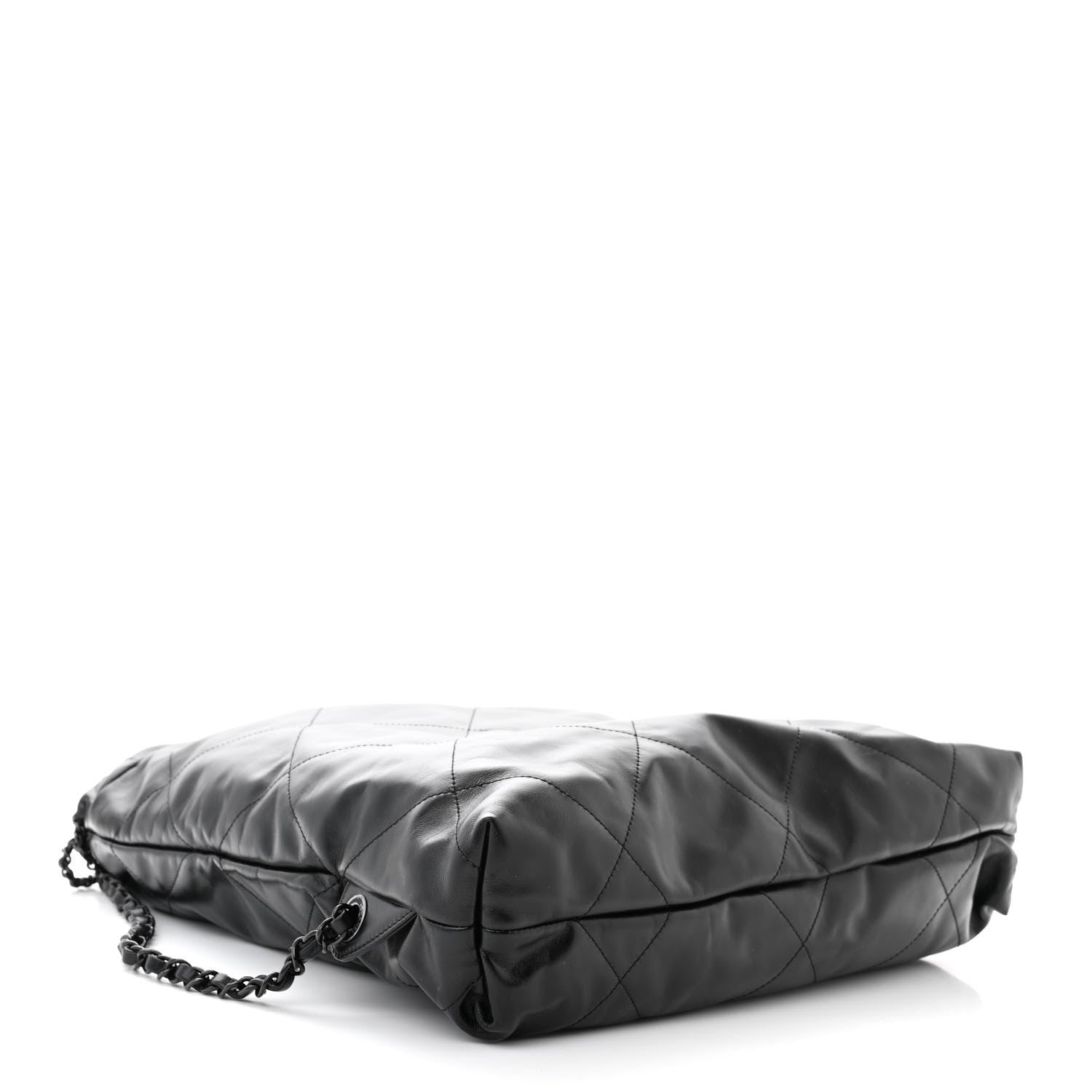 Chanel Shiny Calfskin Quilted Chanel 22 Backpack So Black 4 of 11