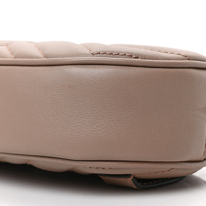Gucci Calfskin Matelasse GG Marmont Belt Bag 75 30 Porcelain Rose 9 of 10