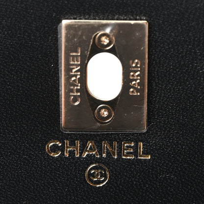 Chanel Lambskin Quilted Trendy CC Dual Handle Clutch With Chain Black 5 of 11