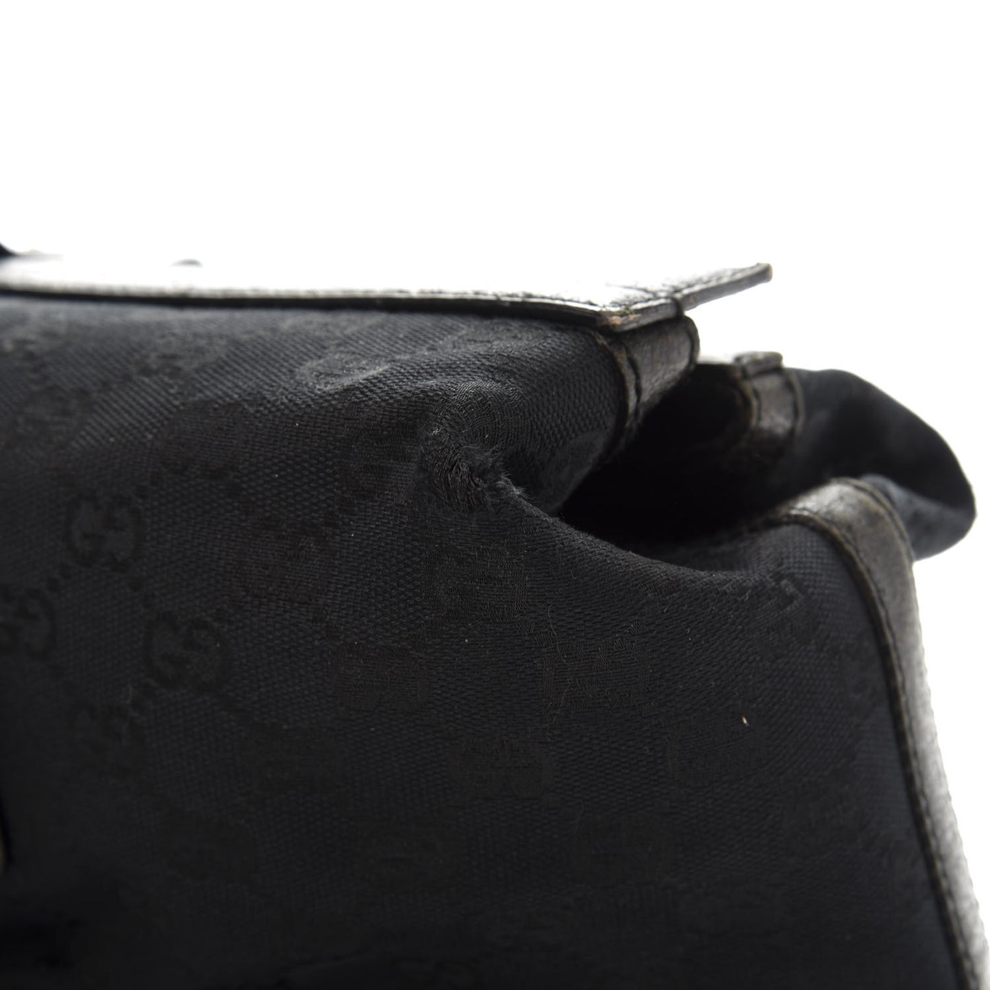 Monogram Web Large Treasure Boston Tote Black