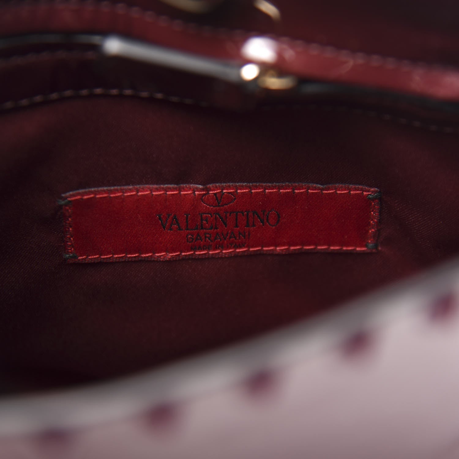 Valentino Garavani Patent Mini Rockstud Crossbody Bag Rubin 8 of 12