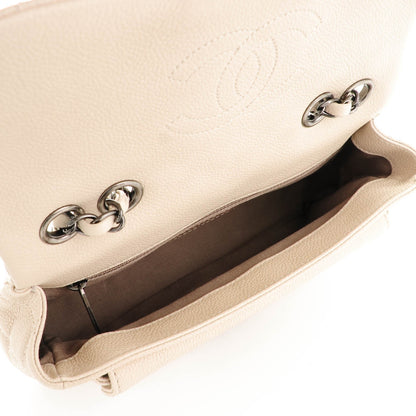 Chanel Caviar Quilted Medium Now and Forever Flap Ivory 5 of 8