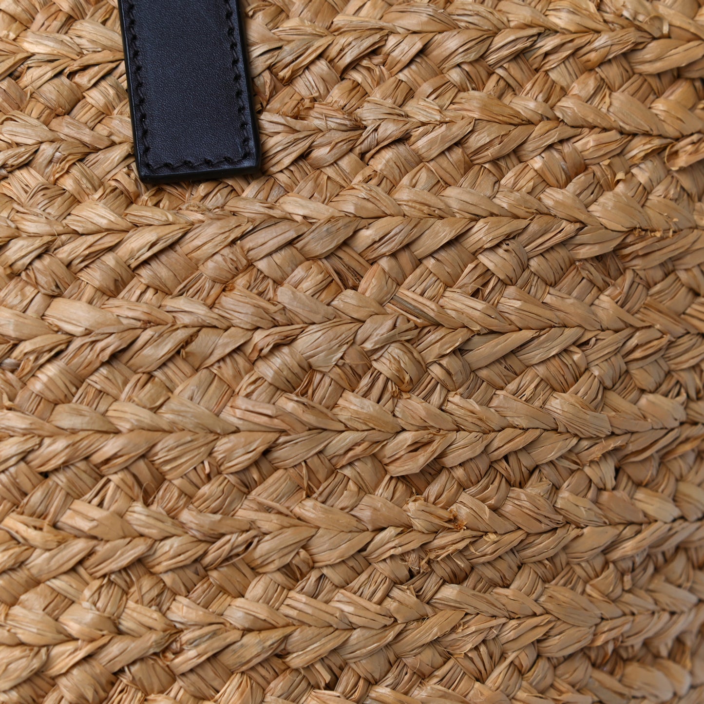 Raffia Calfskin Medium Panier Tote