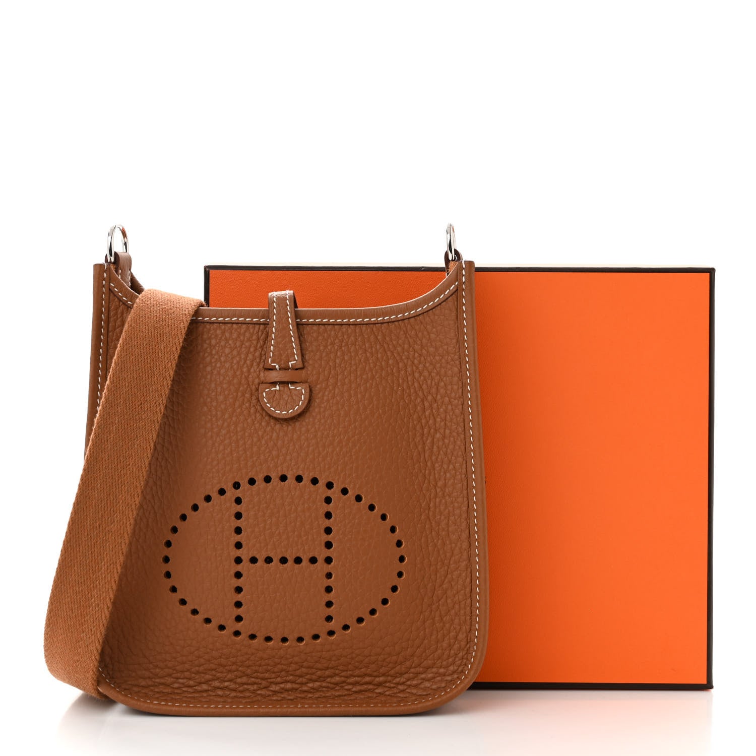 Hermes Taurillon Clemence Evelyne TPM Gold 11 of 11