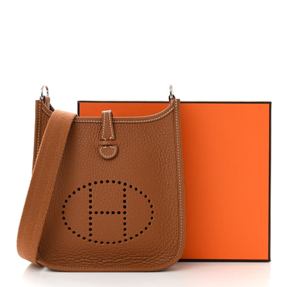 Hermes Taurillon Clemence Evelyne TPM Gold 11 of 11
