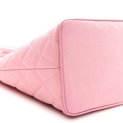 Chanel Caviar Medallion CC Tote Light Pink 9 of 10