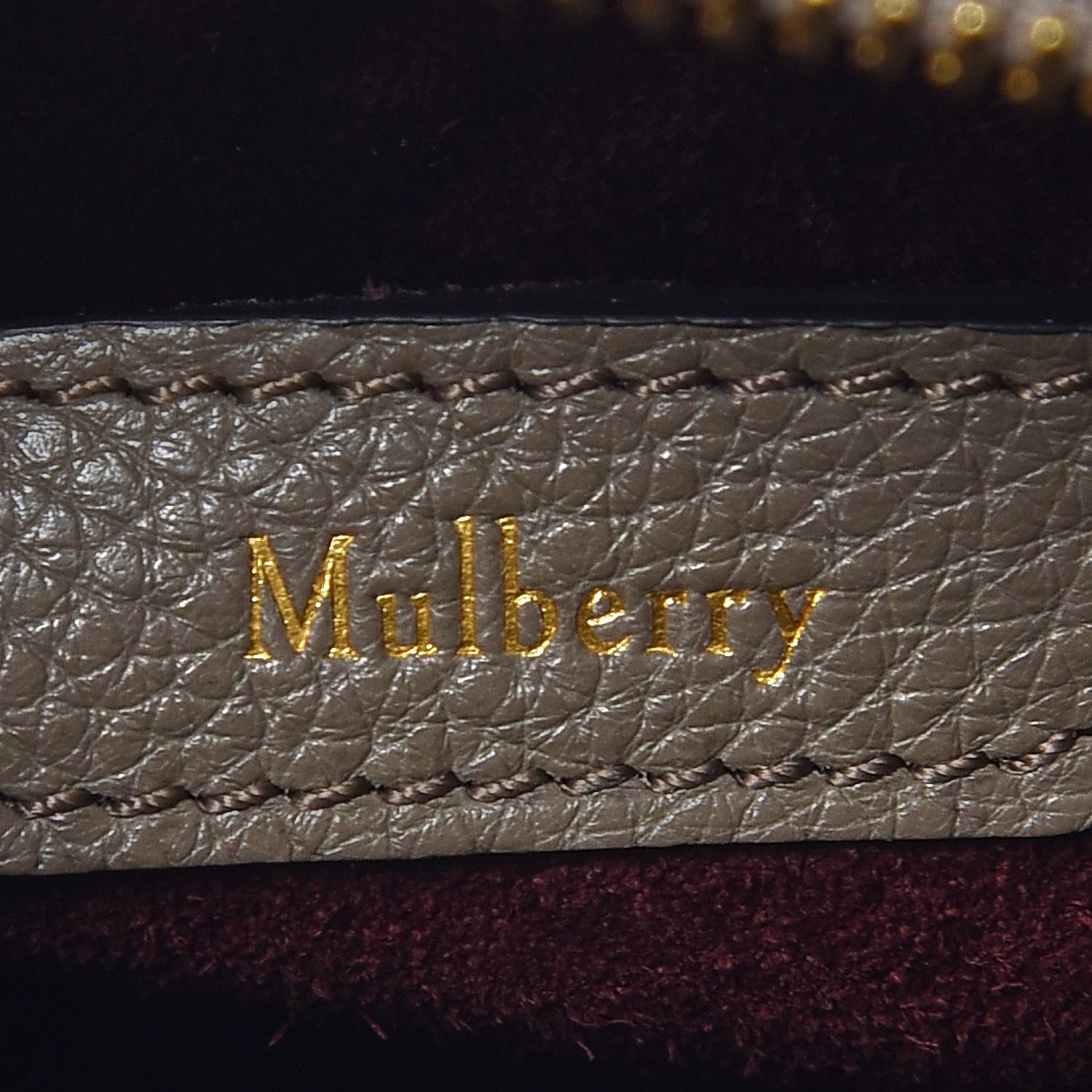 Mulberry Classic Grain Small Bayswater Zip Tote Clay 9 of 14