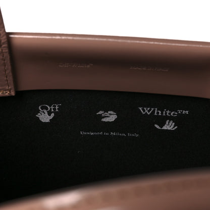 Off-White Patent Mini Box Bag Nude Beige 7 of 16