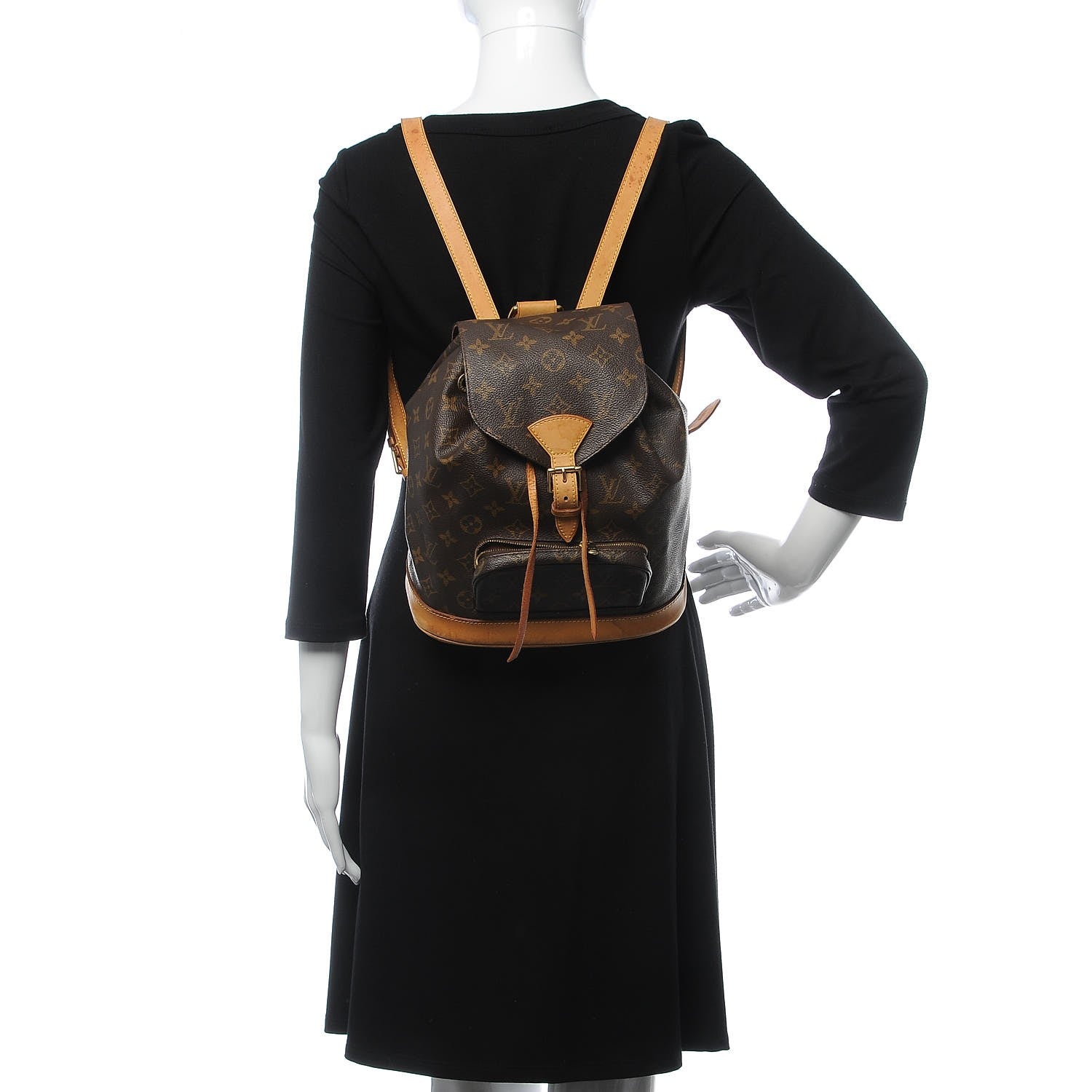 Louis Vuitton Monogram Montsouris MM Backpack 2 of 17