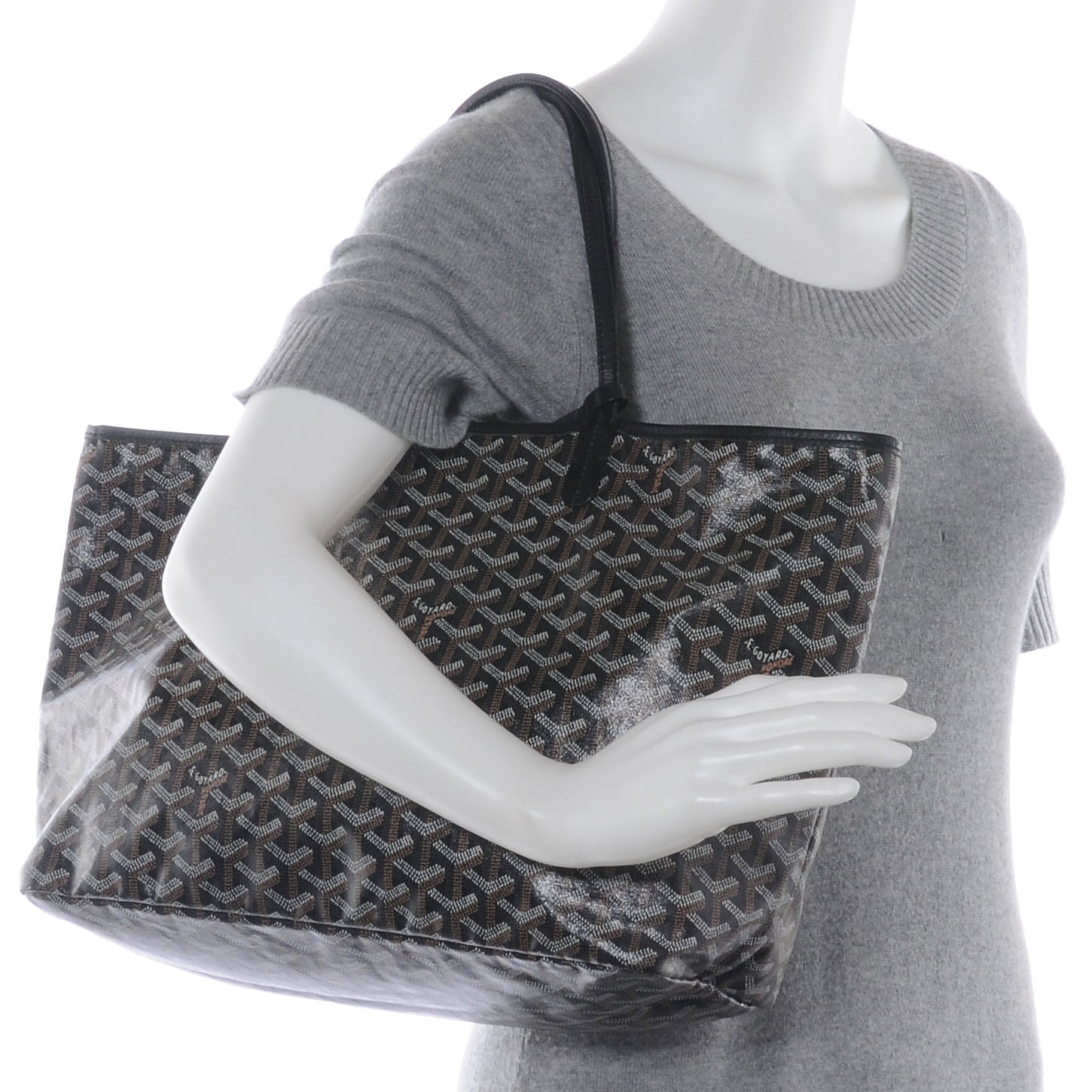 Goyard Goyardine Saint Louis PM Black 2 of 8