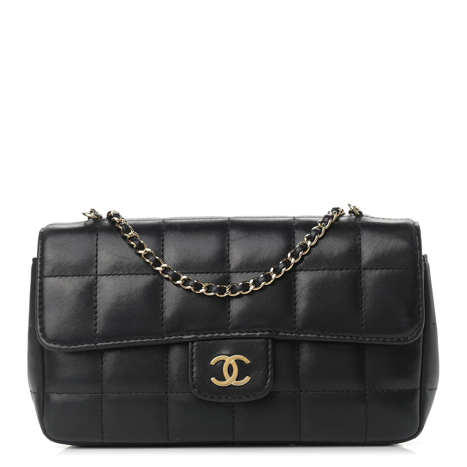 Chanel Lambskin Quilted Mini Chocolate Bar Flap Black 1 of 12