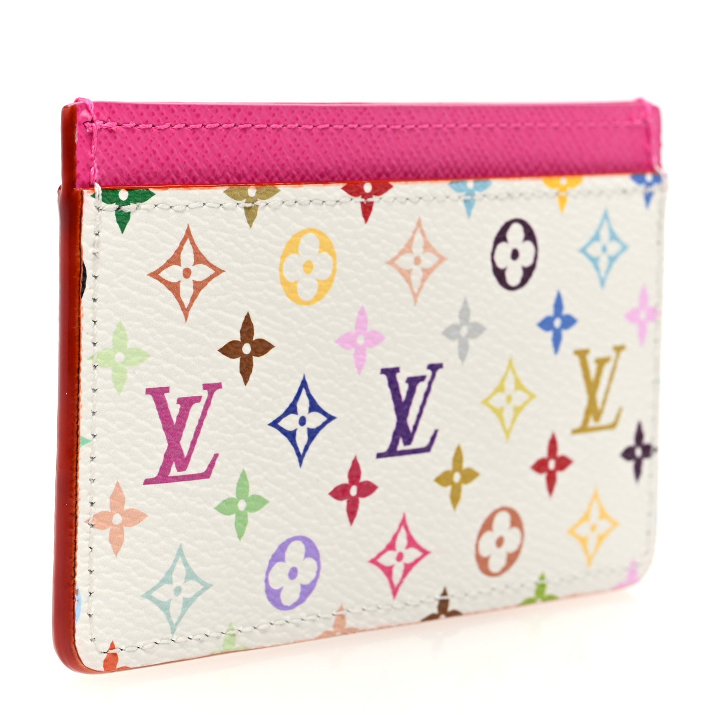 LV X TM Monogram Multicolor Card Holder Kawaii Pink