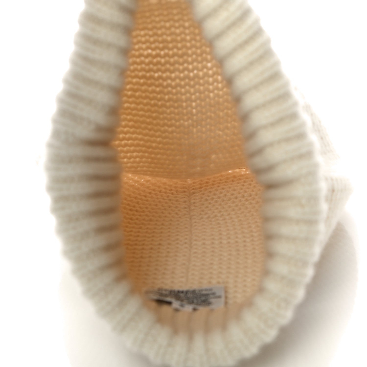 Hermes Cashmere Knit Boston Beanie Hat S Blanc Casse 4 of 7