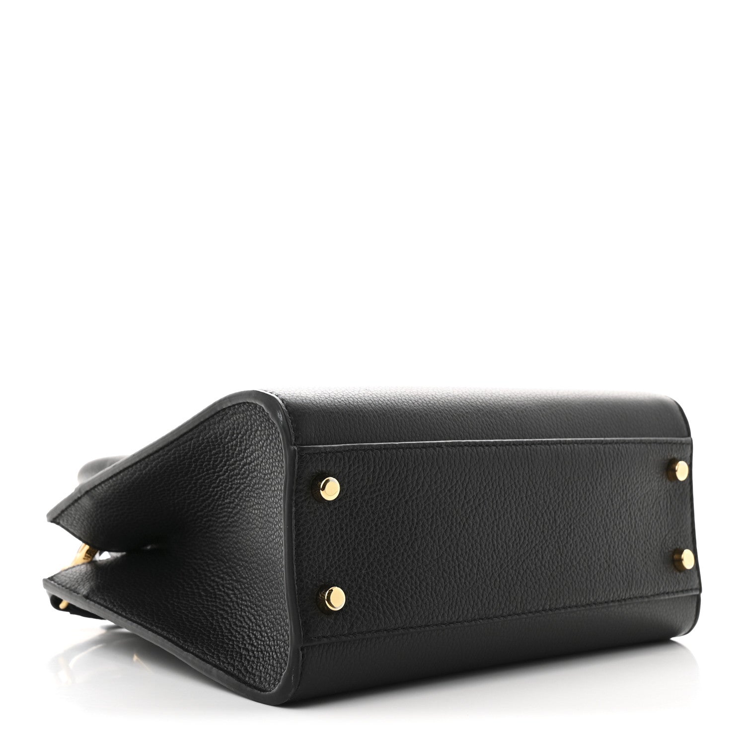 Versace Grainy Calfskin Virtus Top Handle Tote Black 3 of 9