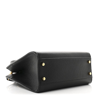 Versace Grainy Calfskin Virtus Top Handle Tote Black 3 of 9