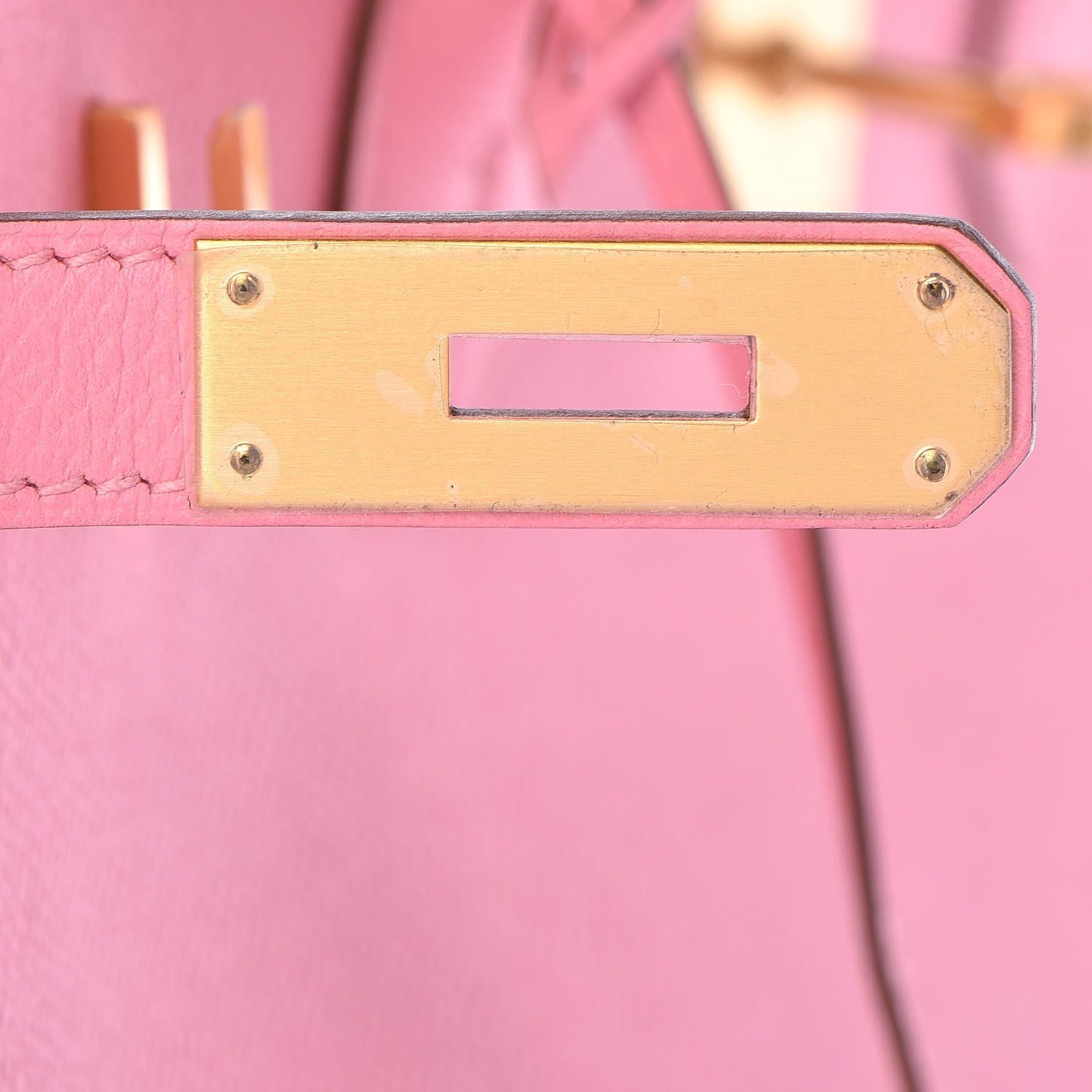 Hermes Epsom Horseshoe Birkin 35 Rose Confetti Gris Perle 20 of 34