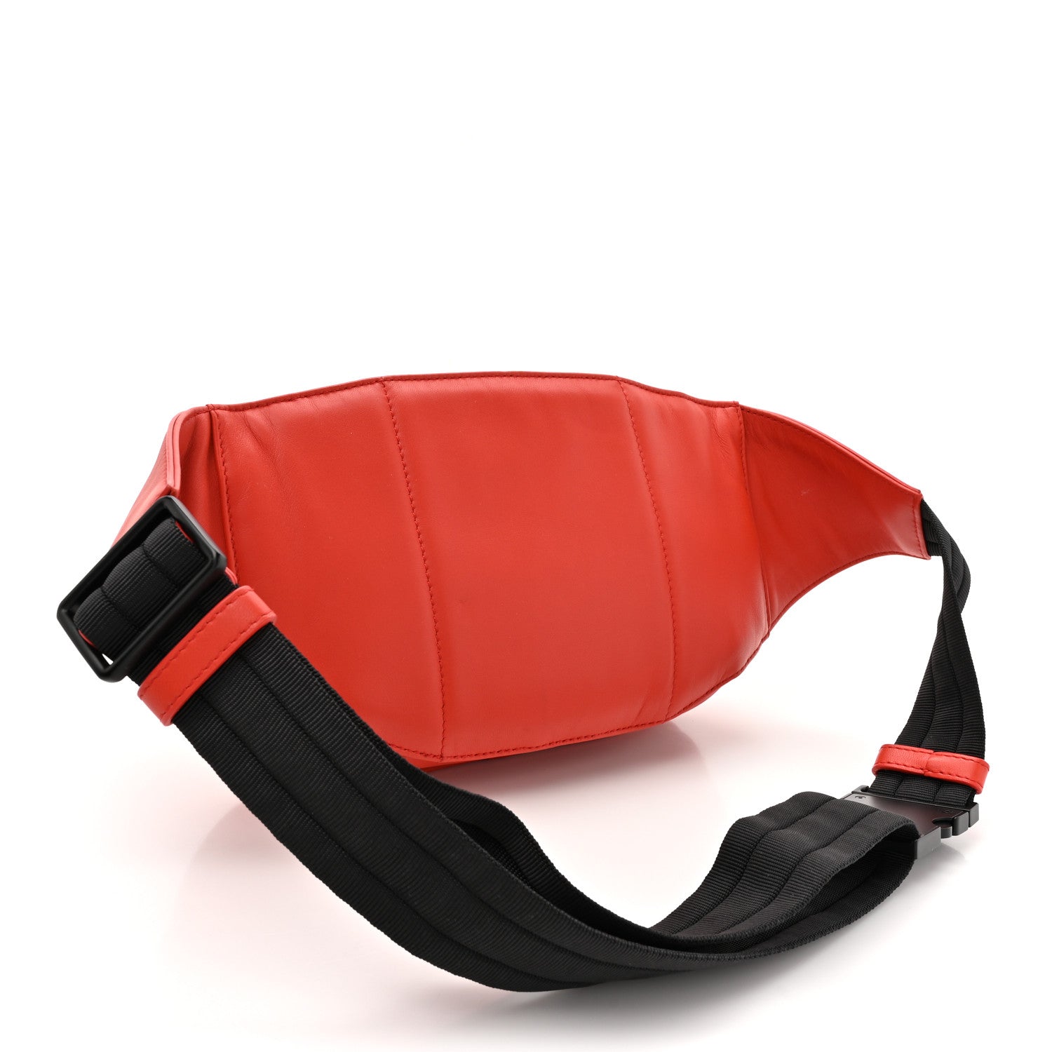 Bottega Veneta Nappa Intrecciato Belt Bag Red White 3 of 11