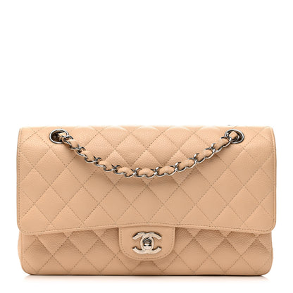 Chanel Caviar Quilted Medium Double Flap Beige Clair 1 of 10