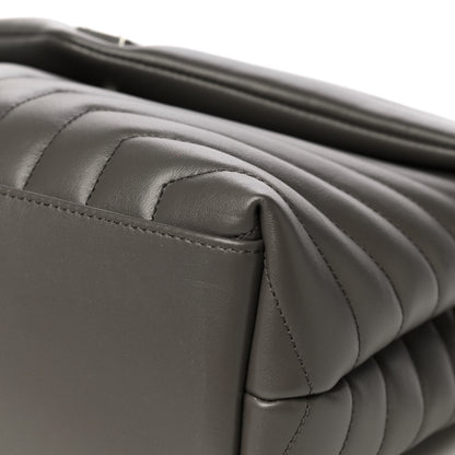 Saint Laurent Calfskin Y Quilted Monogram Medium Loulou Chain Satchel Earth 11 of 13