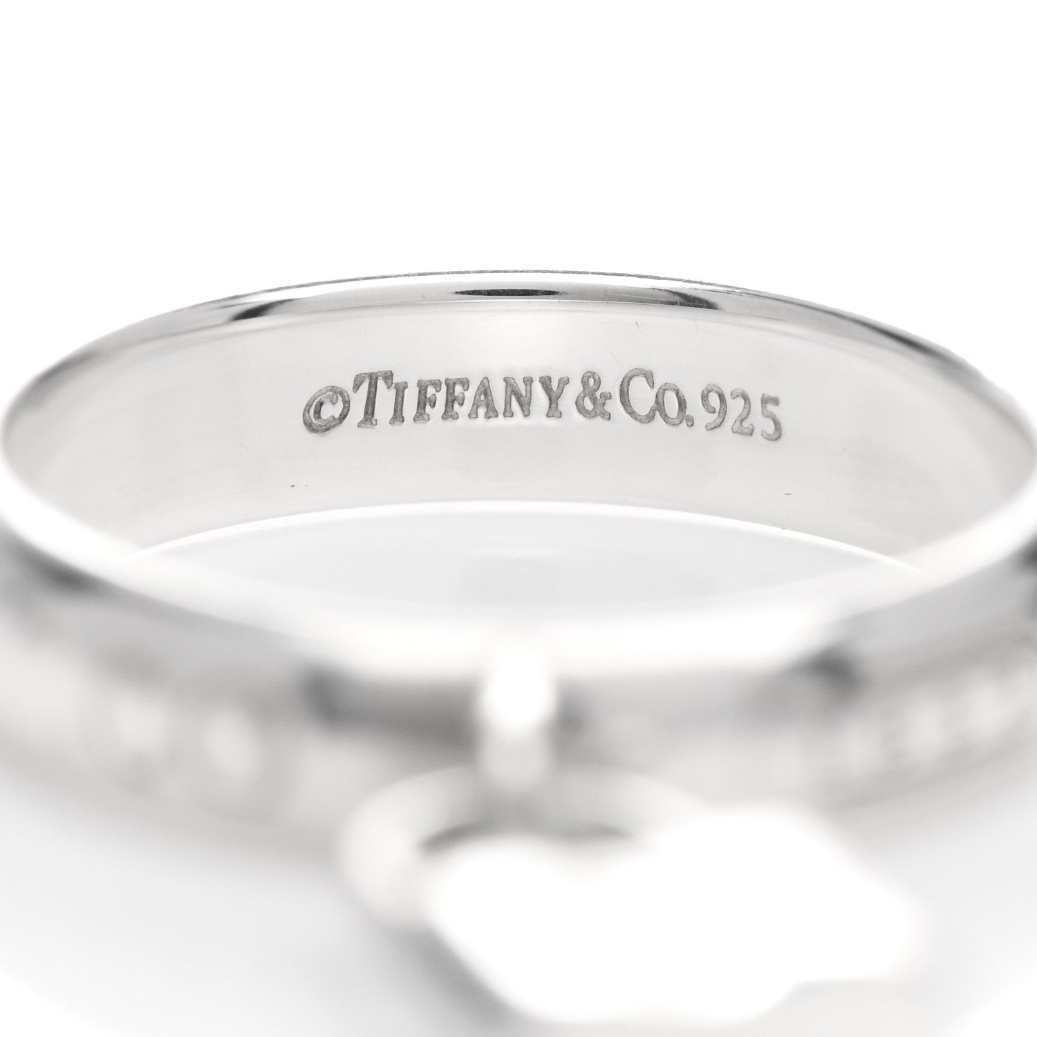 Tiffany Sterling Silver 1837 Lock Charm Ring 49 5 4 of 4