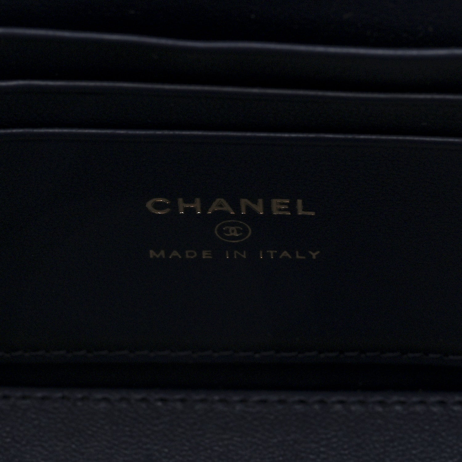 Chanel Lambskin Quilted Small Charming Top Handle Vanity Case With Chain Navy Blue 6 of 11