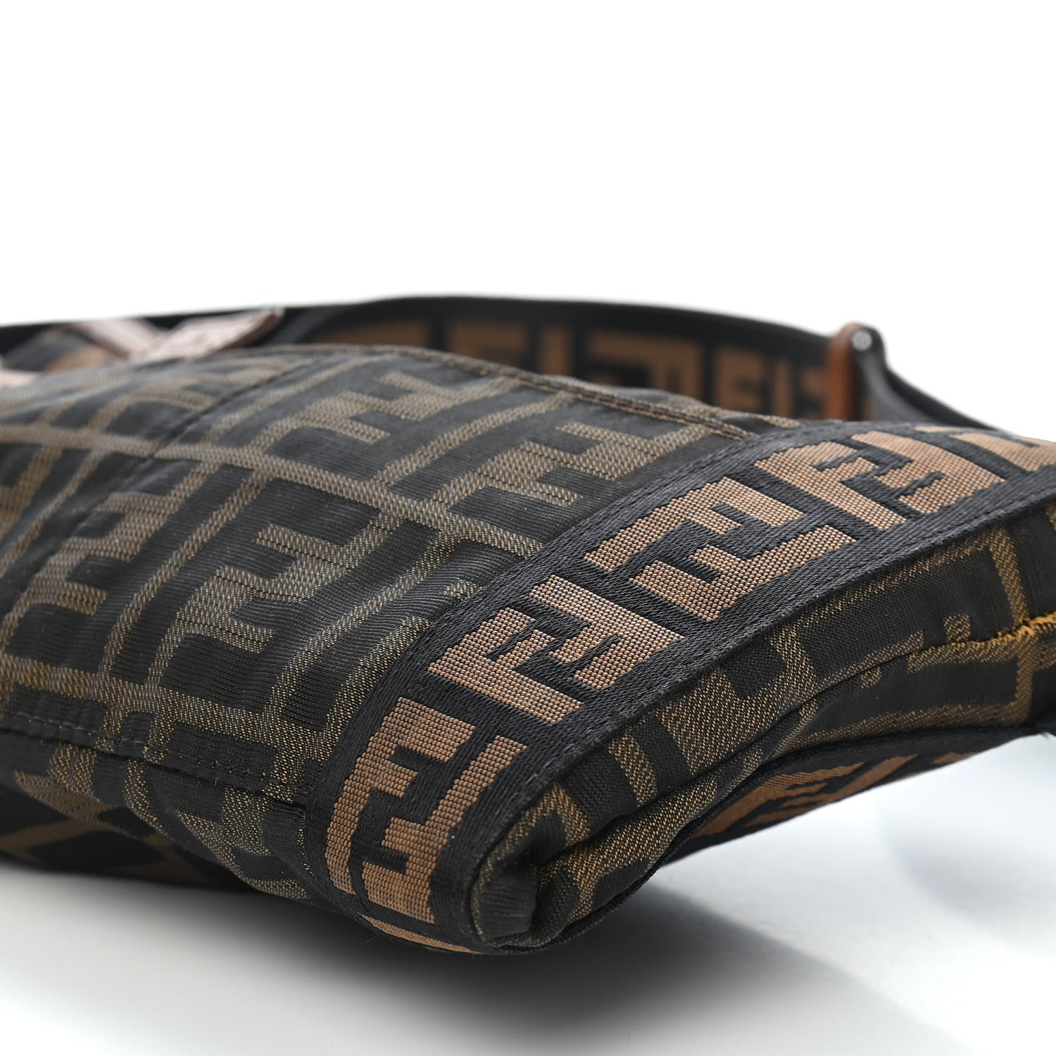 Fendi Zucca Vitello Patchwork Belt Bag Tobacco Sabbia 10 of 11
