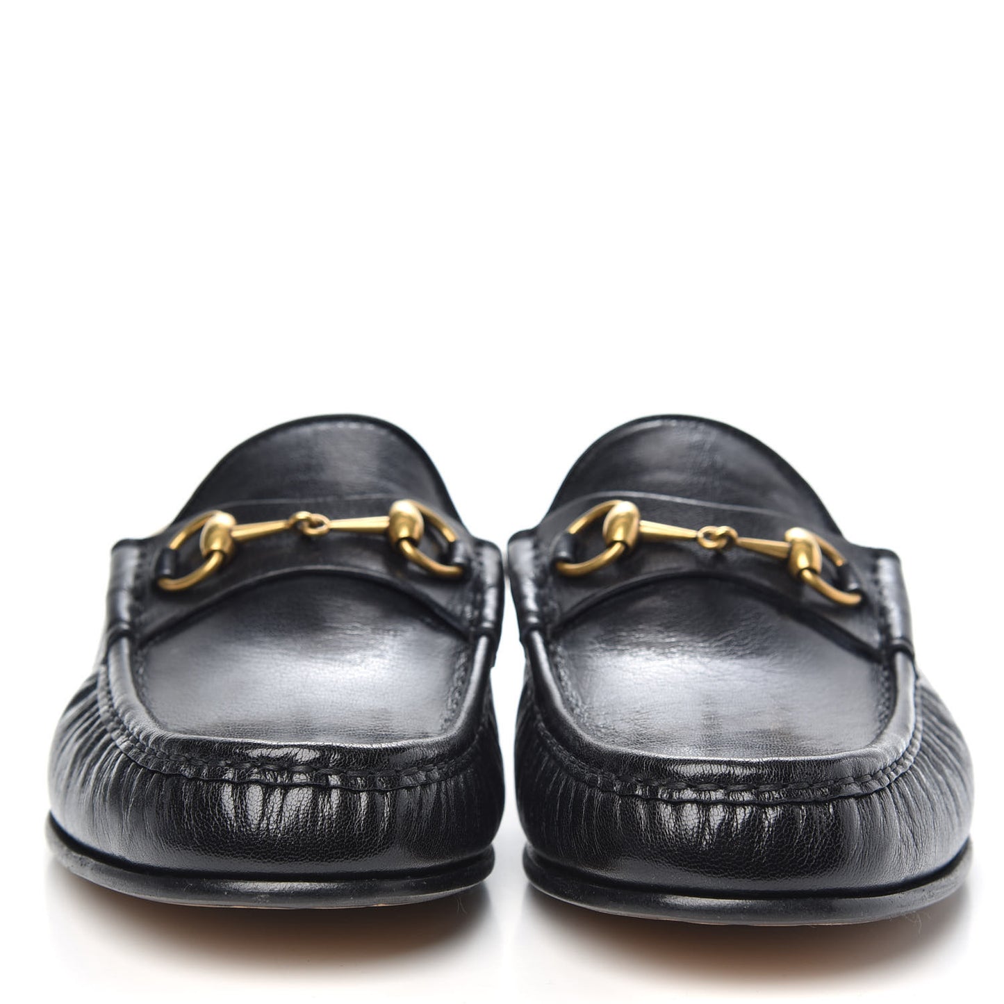Goatskin Stripe Mens Horsebit Slingback Slippers 11 Black