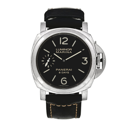 Panerai Stainless Steel Calfskin 44mm Luminor Marina Manual Winding Watch Black PAM00510 1 of 5