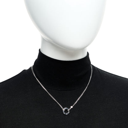 Cartier 18K White Gold 2 Diamond LOVE Necklace 2 of 5