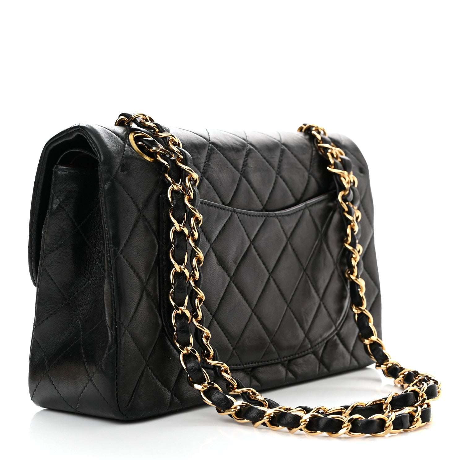Chanel Lambskin Quilted Small Double Flap Black 3 of 14