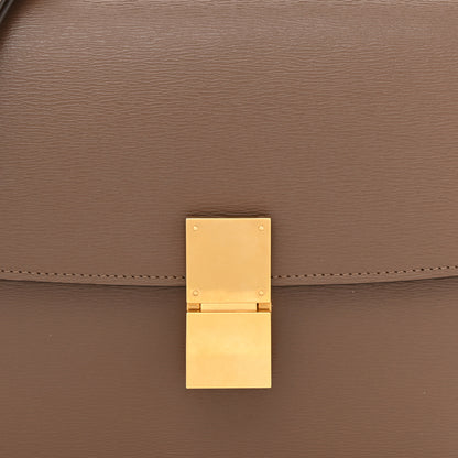 Celine Liege Calfskin Medium Classic Box Flap Bag Taupe 8 of 10