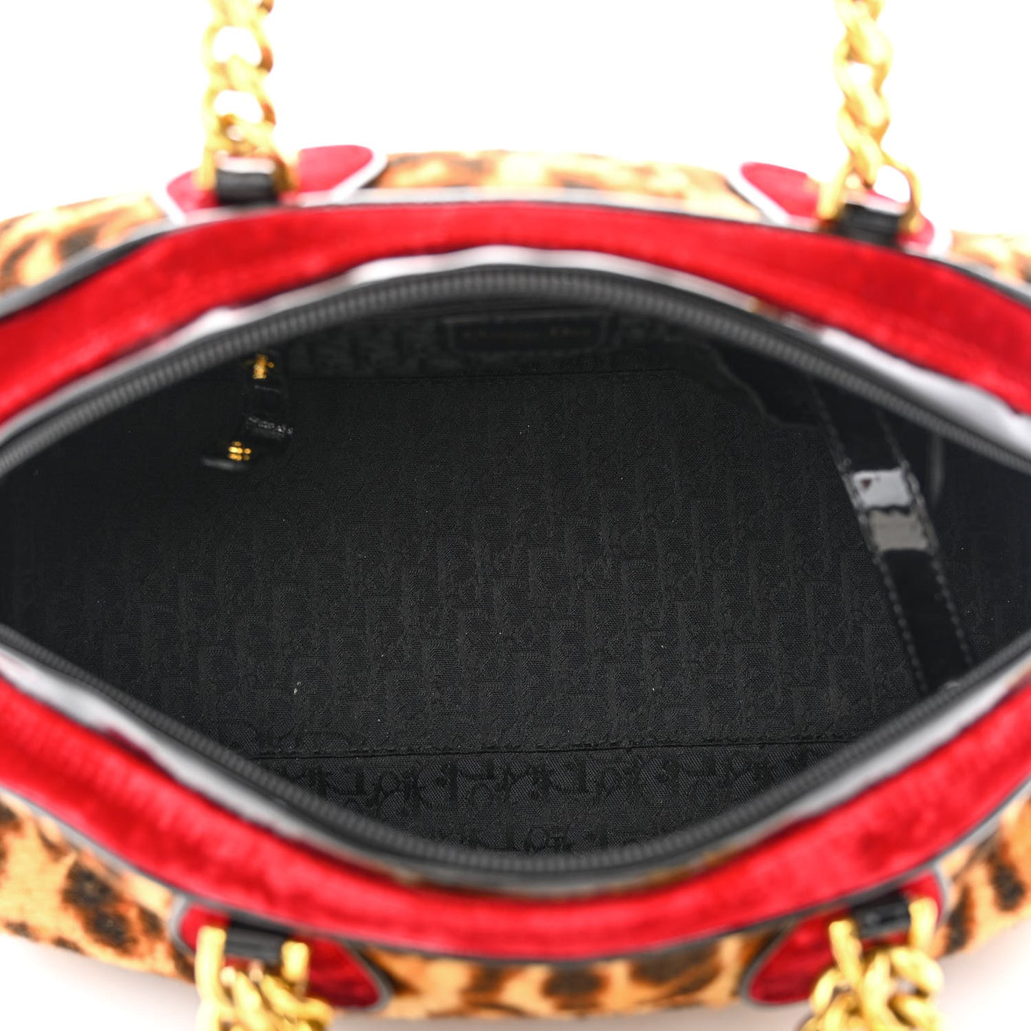 Calf Hair Leopard Velour Gambler Dice Bowler